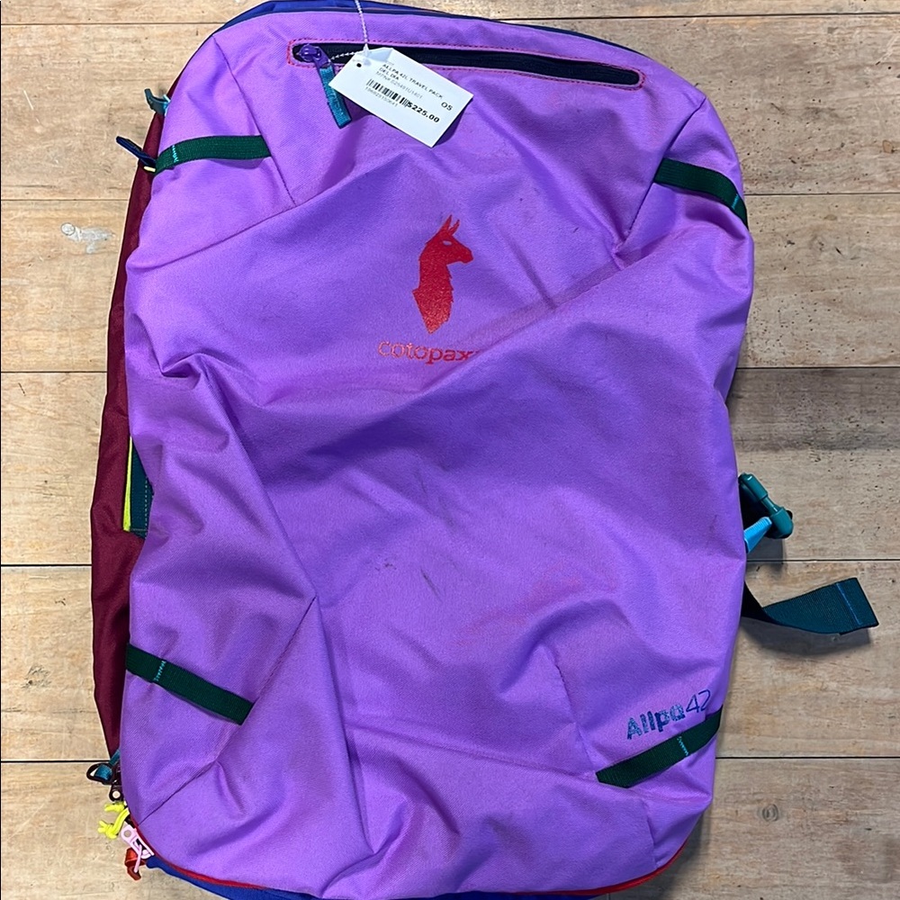 cotopaxi purple multicolor Allpa Pack with Red Logo